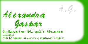 alexandra gaspar business card